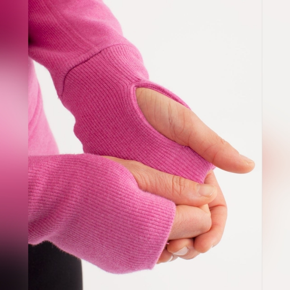 Lululemon Athletica Scuba Hoodie *Full Zip | Heathered Paris Pink | Size S - Picture 8 of 11